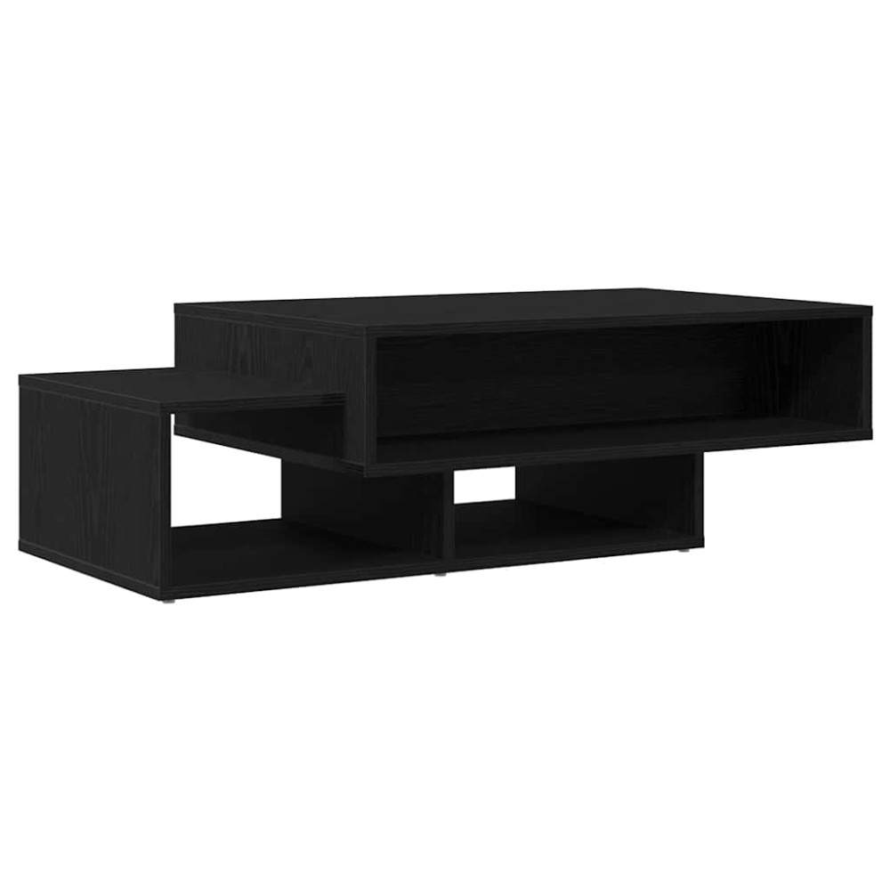 Produktbild för Soffbord svart ek 105x55x32 cm konstruerat trä