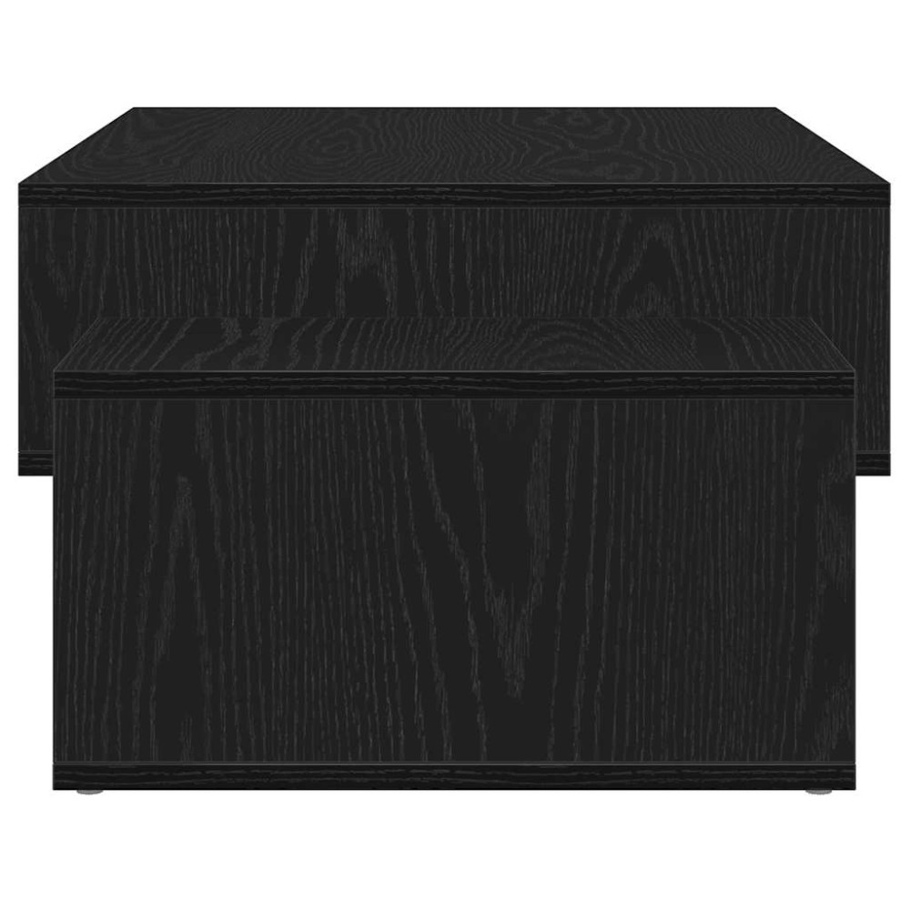 Produktbild för Soffbord svart ek 105x55x32 cm konstruerat trä