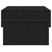 Produktbild för Soffbord svart ek 105x55x32 cm konstruerat trä