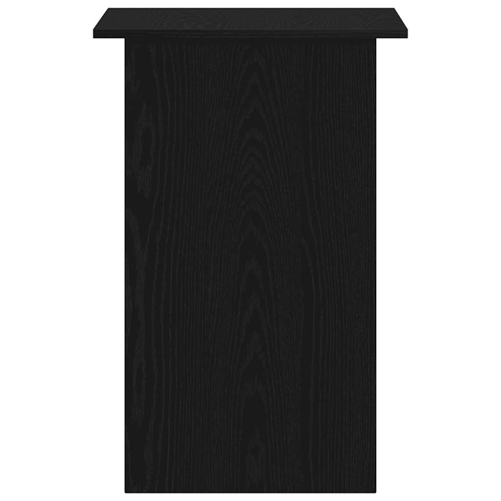 Produktbild för Skrivbord svart ek 90x50x74 cm konstruerat trä