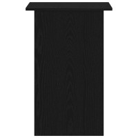 Produktbild för Skrivbord svart ek 90x50x74 cm konstruerat trä