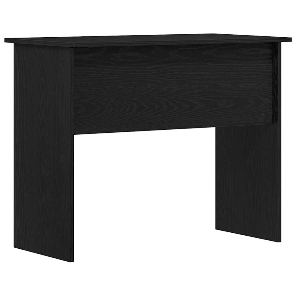 Produktbild för Skrivbord svart ek 90x50x74 cm konstruerat trä
