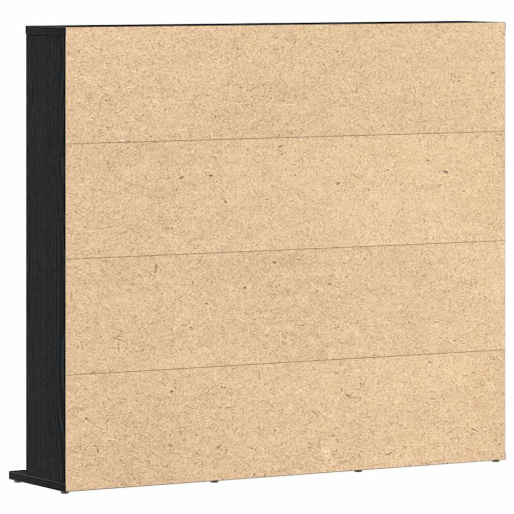 Produktbild för CD-bänk svart ek 100x23x89,5 cm konstruerat trä