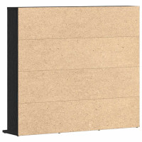 Produktbild för CD-bänk svart ek 100x23x89,5 cm konstruerat trä