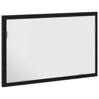 Produktbild för Badrumsspegel med LED-lampor svart ek 60x8,5x37 cm