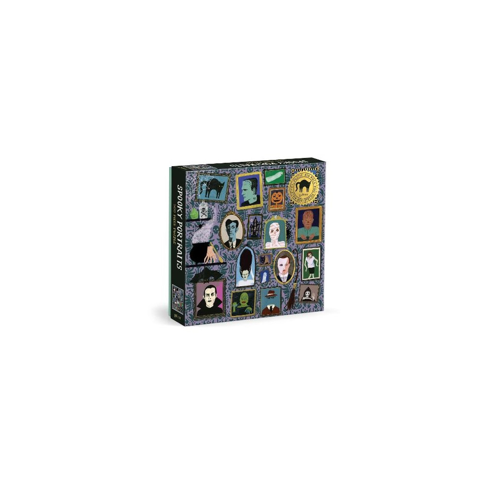 Produktbild för Spooky Portraits 500 Piece Foil Puzzle