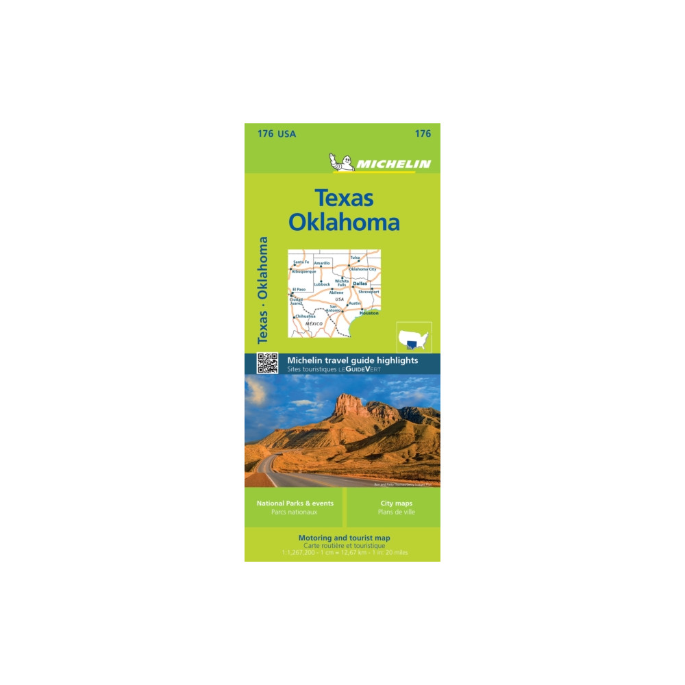 Produktbild för Texas Oklahoma - Zoom Map 176