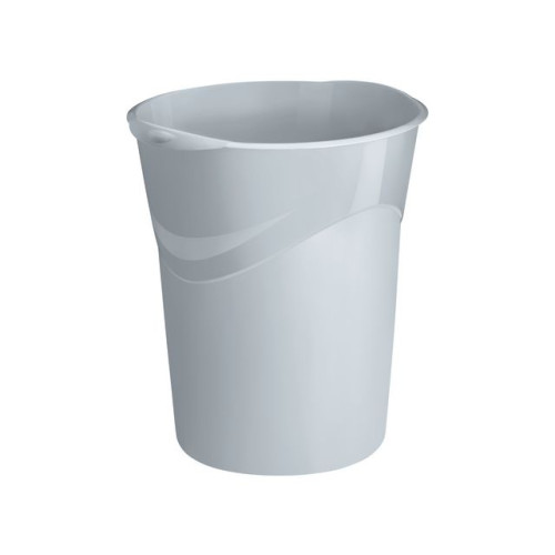 Lyreco Papperskorg 14L grå - Skrivbordstillbehör