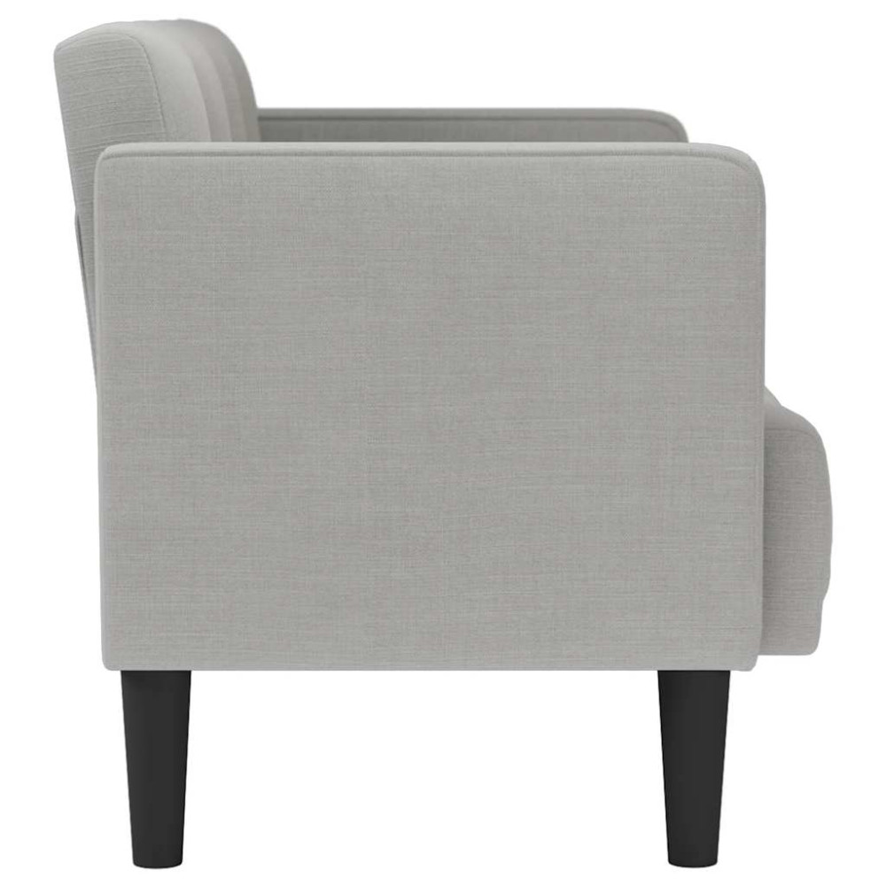 Produktbild för Loveseat soffa molngrå 111 cm tyg