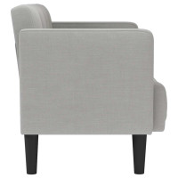 Produktbild för Loveseat soffa molngrå 111 cm tyg
