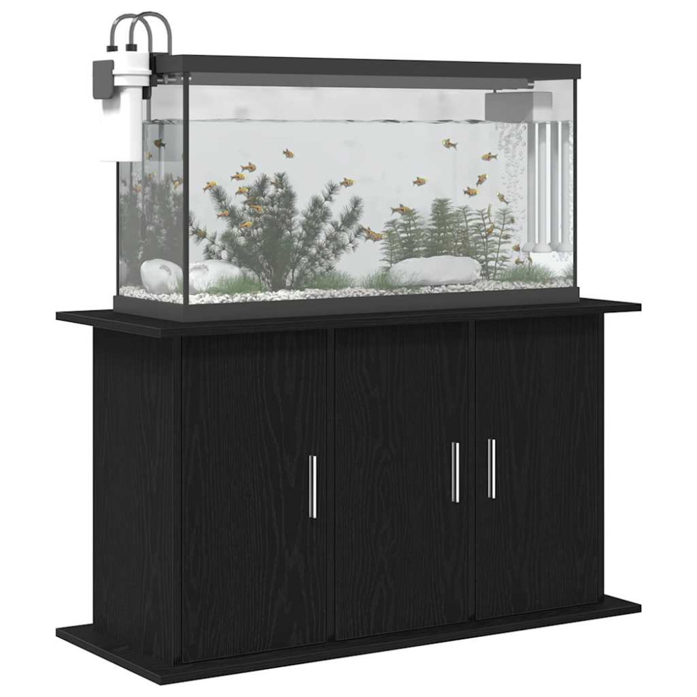 Produktbild för Akvariestativ svart ek 101x41x58 cm konstruerat trä