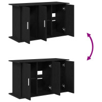Produktbild för Akvariestativ svart ek 101x41x58 cm konstruerat trä
