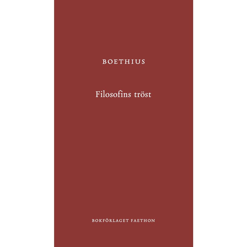 Produktbild för Filosofins tröst (inbunden)