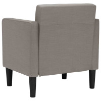 Produktbild för Soffstol med armstöd taupe 53 cm tyg