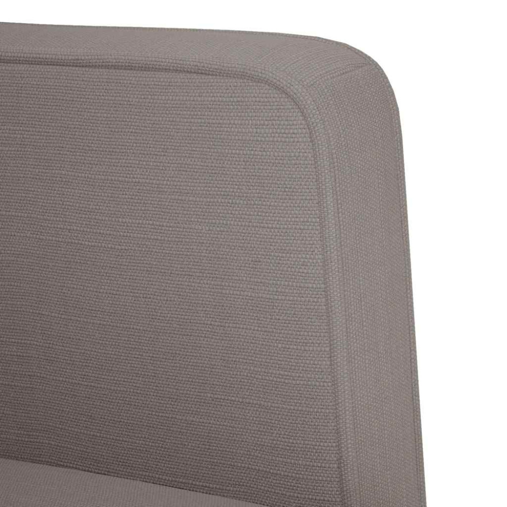 Produktbild för Soffstol med armstöd taupe 53 cm tyg