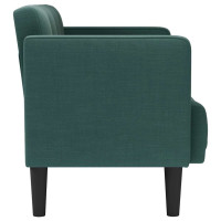Produktbild för Loveseat soffa mörkgrön 111 cm tyg