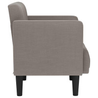 Produktbild för Loveseat soffa taupe 111 cm tyg