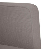 Produktbild för Loveseat soffa taupe 111 cm tyg