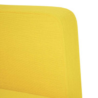 Produktbild för Loveseat soffa gul 111 cm tyg