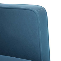 Produktbild för Loveseat soffa blå 111 cm sammet