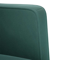 Produktbild för Loveseat soffa mörkgrön 111 cm sammet