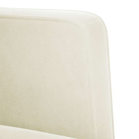 Produktbild för Loveseat soffa creme 111 cm sammet