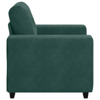 Produktbild för Soffstol mörkgrön 100x78x80 cm sammet