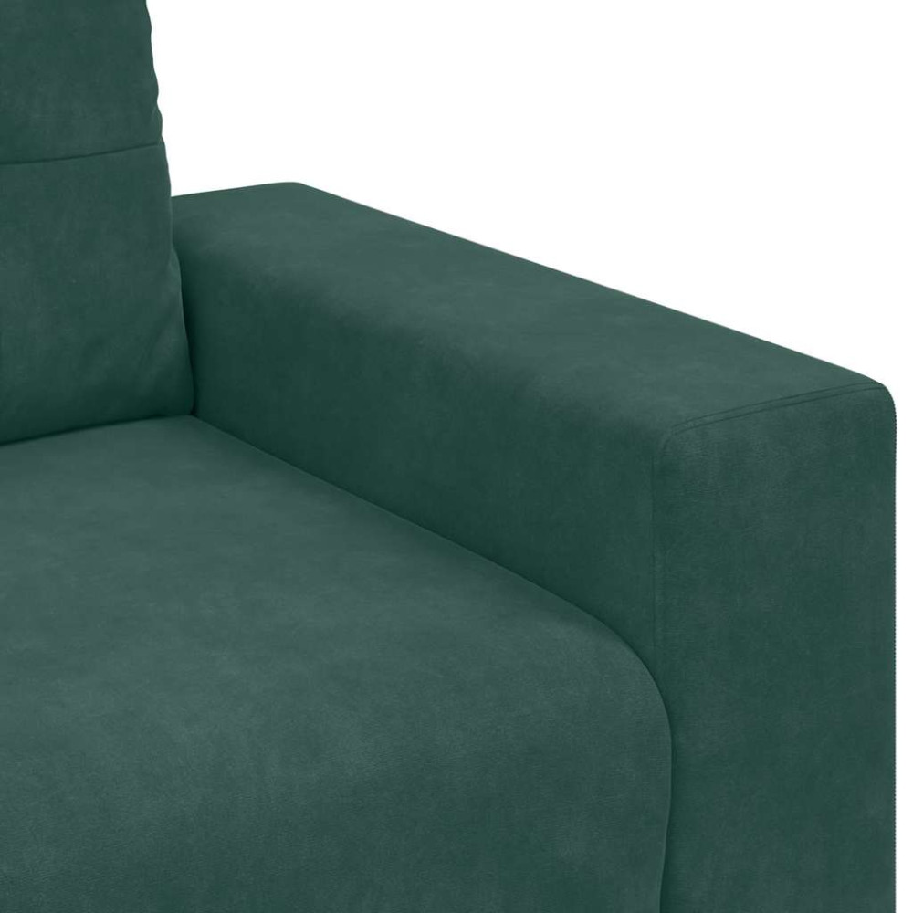 Produktbild för Soffstol mörkgrön 100x78x80 cm sammet