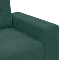 Produktbild för Soffstol mörkgrön 100x78x80 cm sammet