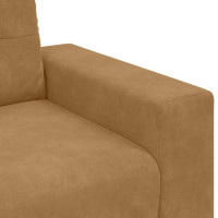Produktbild för Soffstol brun 100x78x80 cm sammet