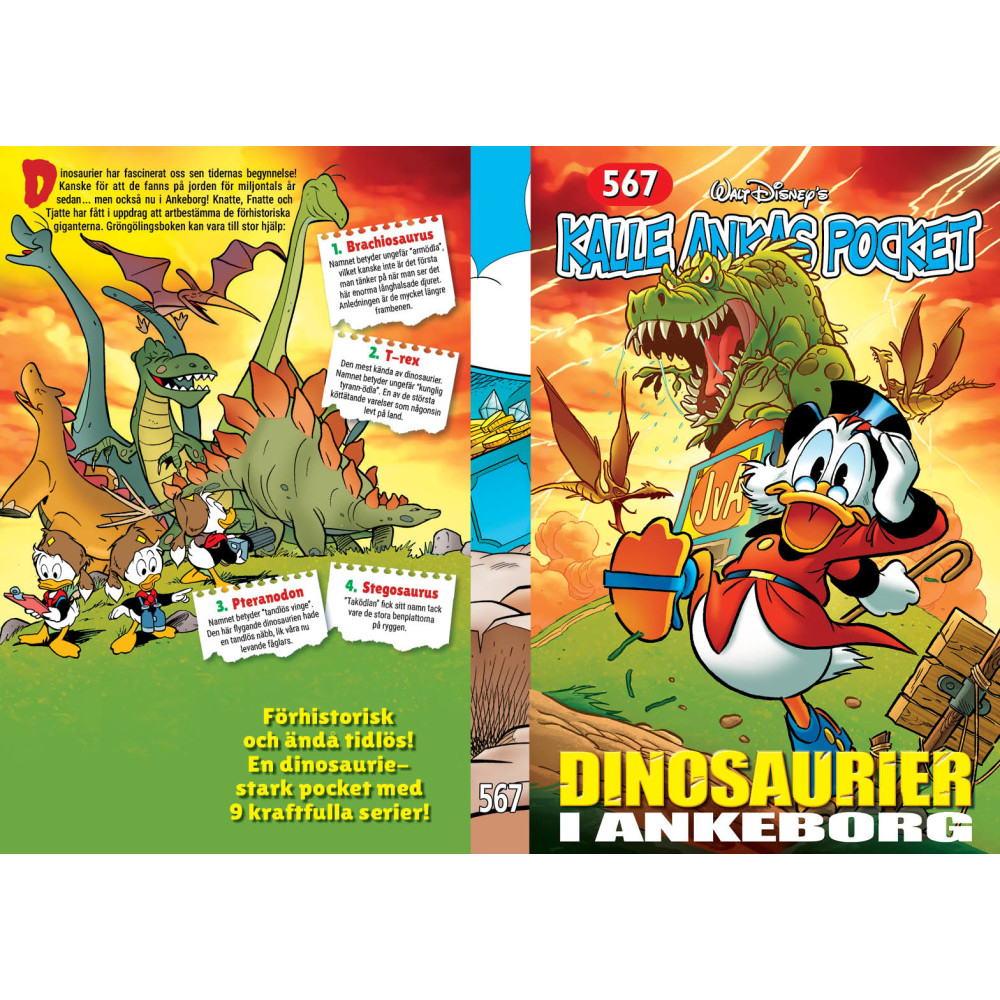Produktbild för Kalle Ankas Pocket 567. Dinosaurier i Ankeborg (häftad)