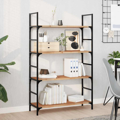 vidaXL Svävande hyllor 3 st 80x30x2 cm behandlat massivt akaciaträ
