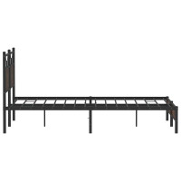 Produktbild för Sängram utan madrass brun ek 140x190 cm konstruerad trä