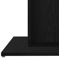 Produktbild för Matbord svart ek 80x80x75 cm konstruerat trä
