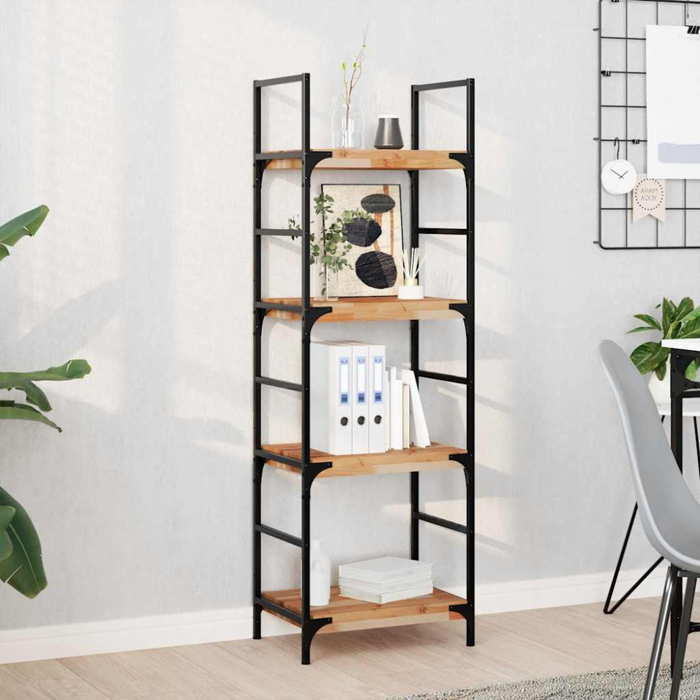 Produktbild för Svävande hyllor 2 st 40x30x4 cm behandlat massivt akaciaträ