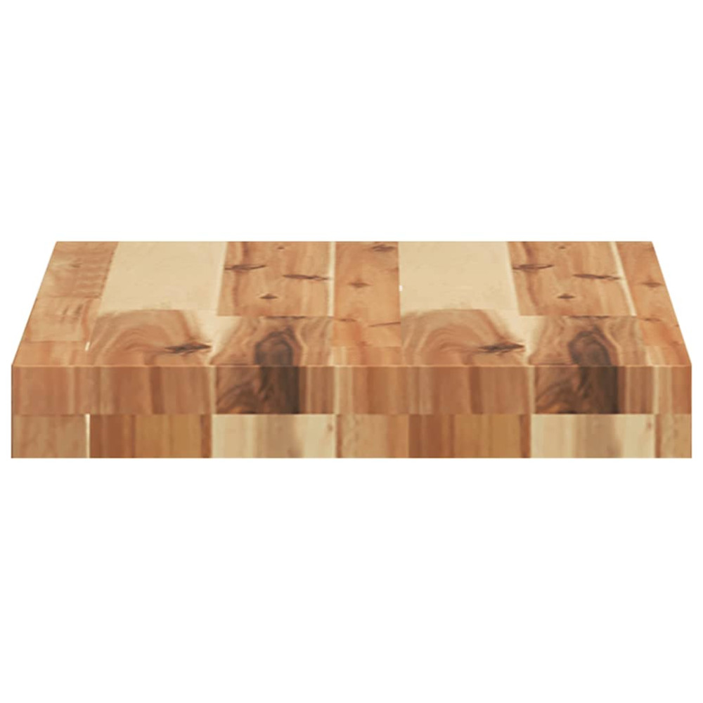 Produktbild för Svävande hyllor 2 st 40x30x4 cm behandlat massivt akaciaträ