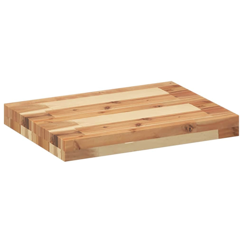 Produktbild för Svävande hyllor 2 st 40x30x4 cm behandlat massivt akaciaträ