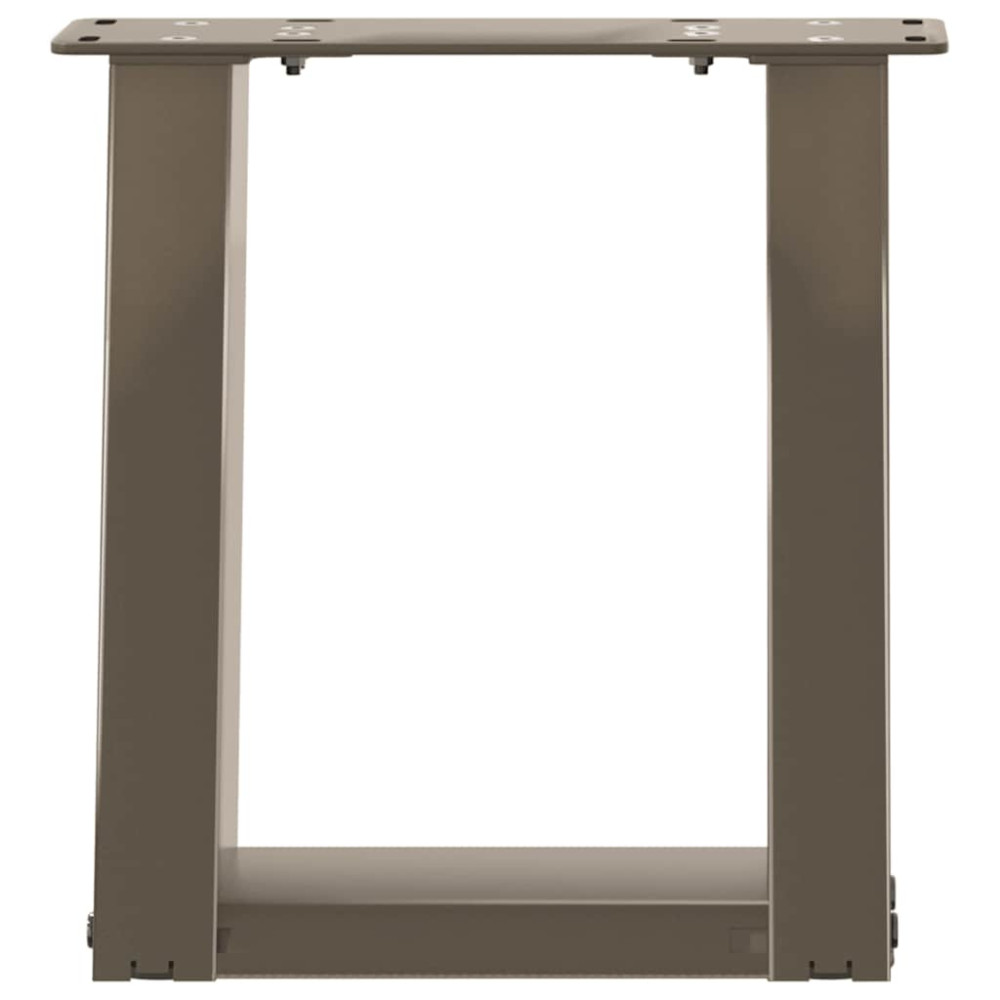 Produktbild för Soffbordsben U-formade 2 st naturstål 30x(30-31) cm stål