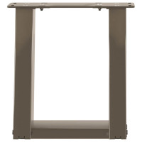 Produktbild för Soffbordsben U-formade 2 st naturstål 30x(30-31) cm stål