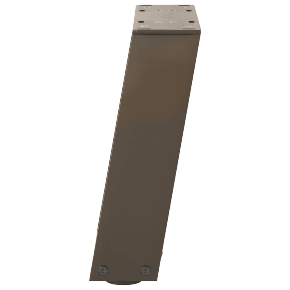 Produktbild för Soffbordsben U-formade 2 st naturstål 30x(30-31) cm stål