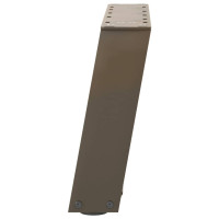 Produktbild för Soffbordsben U-formade 2 st naturstål 50x(30-31) cm stål