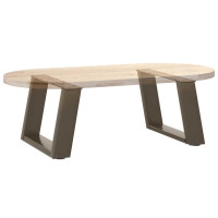 Produktbild för Soffbordsben U-formade 2 st naturstål 50x(30-31) cm stål