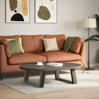 Produktbild för Soffbordsben U-formade 2 st naturstål 60x(30-31) cm stål