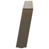 Produktbild för Soffbordsben U-formade 2 st naturstål 60x(30-31) cm stål