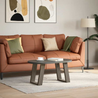 Produktbild för Soffbordsben U-formade 2 st naturstål 38x(42-43) cm stål