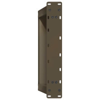 Produktbild för Soffbordsben U-formade 2 st naturstål 50x(42-43) cm stål