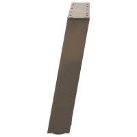 Produktbild för Soffbordsben U-formade 2 st naturstål 60x(42-43) cm stål