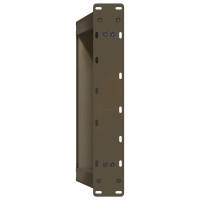 Produktbild för Soffbordsben U-formade 2 st naturstål 60x(42-43) cm stål
