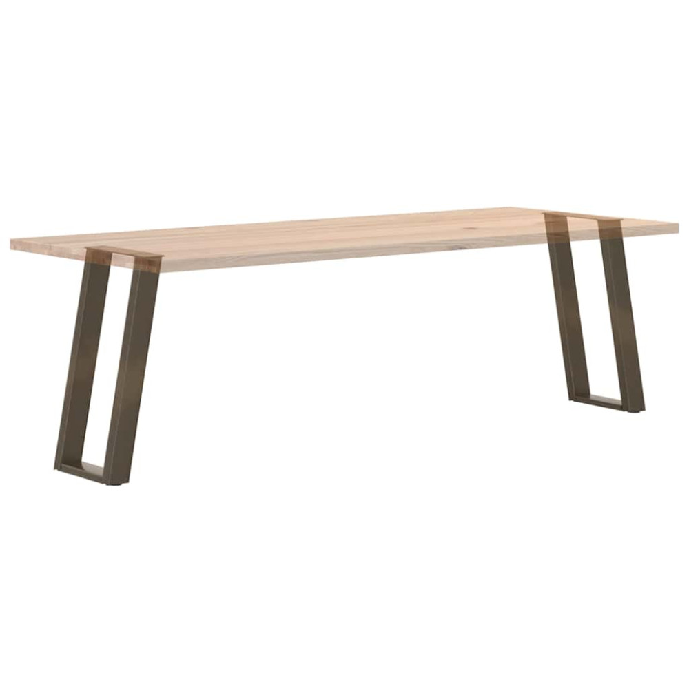 Produktbild för Konsolbordsben U-formade 2 st naturstål 28x(72-73) cm stål