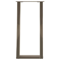 Produktbild för Konsolbordsben U-formade 2 st naturstål 38x(72-73) cm stål